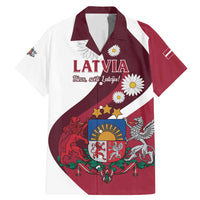 Personalized Latvia Family Matching Mermaid Dress and Hawaiian Shirt Dievs sveti Latviju - Wonder Print Shop