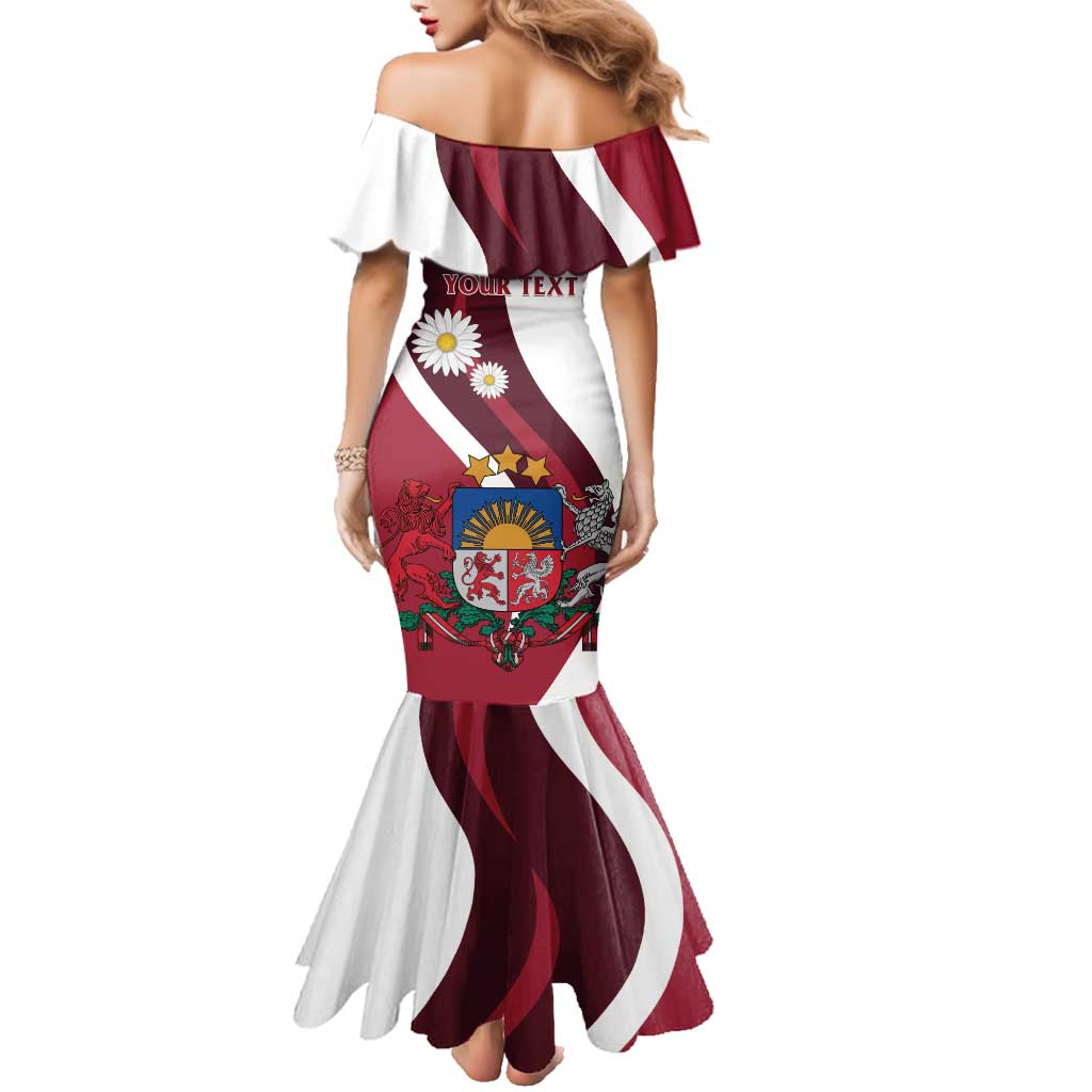 Personalized Latvia Family Matching Mermaid Dress and Hawaiian Shirt Dievs sveti Latviju - Wonder Print Shop