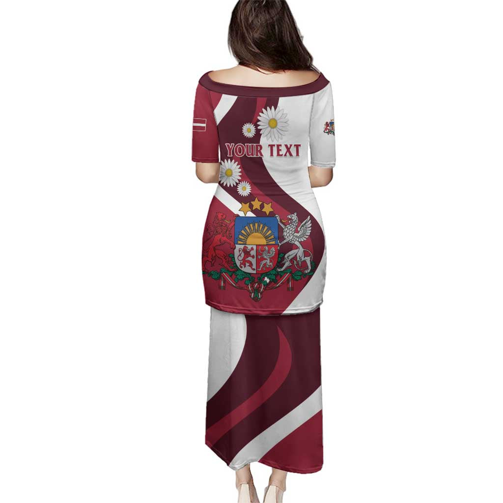 Personalized Latvia Family Matching Puletasi and Hawaiian Shirt Dievs sveti Latviju - Wonder Print Shop