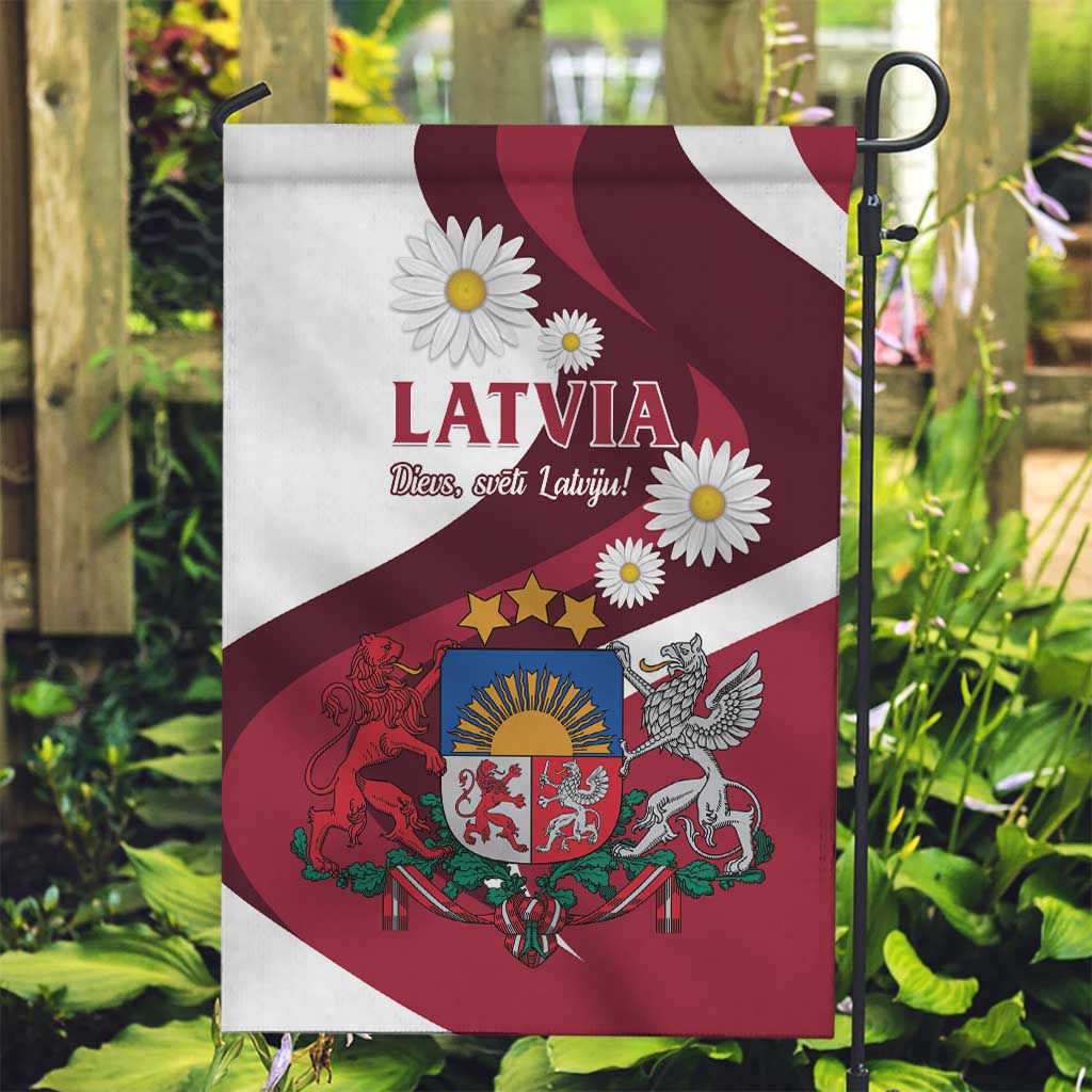 Latvia Garden Flag Dievs sveti Latviju - Wonder Print Shop