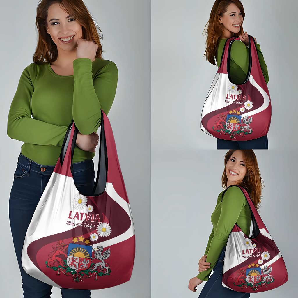 Latvia Grocery Bag Dievs sveti Latviju