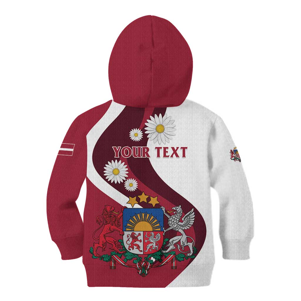 Personalized Latvia Kid Hoodie Dievs sveti Latviju - Wonder Print Shop