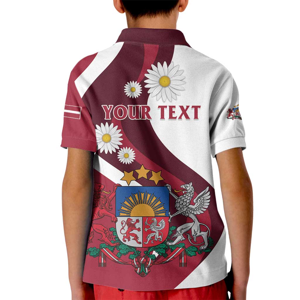Personalized Latvia Kid Polo Shirt Dievs sveti Latviju - Wonder Print Shop