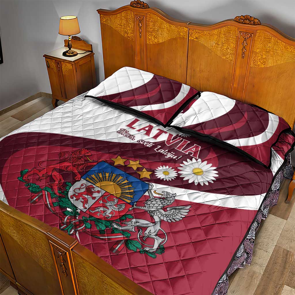 Latvia Quilt Bed Set Dievs sveti Latviju - Wonder Print Shop