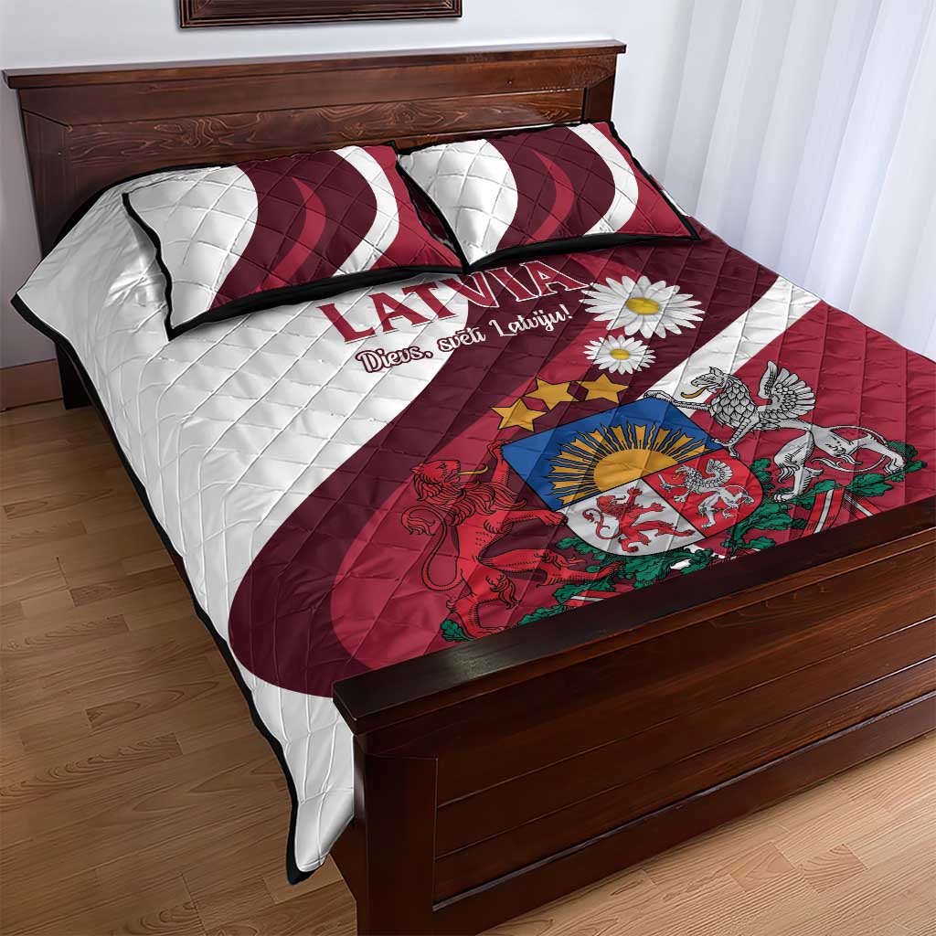 Latvia Quilt Bed Set Dievs sveti Latviju - Wonder Print Shop