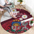 Latvia Round Carpet Dievs sveti Latviju