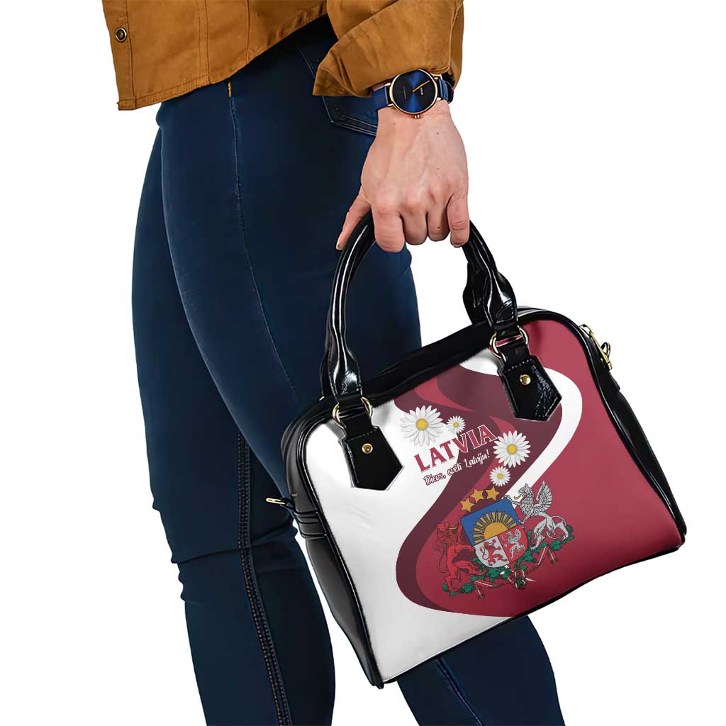 Latvia Shoulder Handbag Dievs sveti Latviju