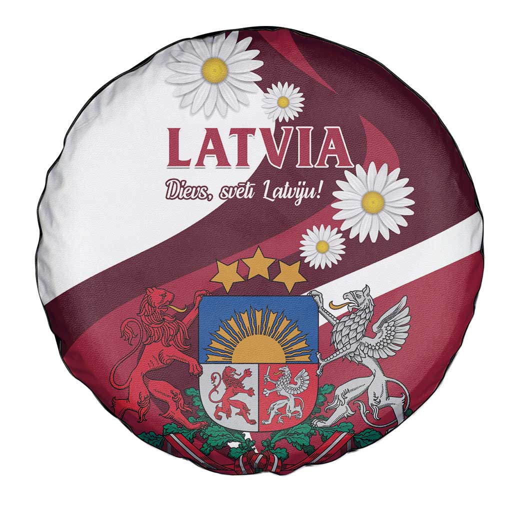Latvia Spare Tire Cover Dievs sveti Latviju - Wonder Print Shop