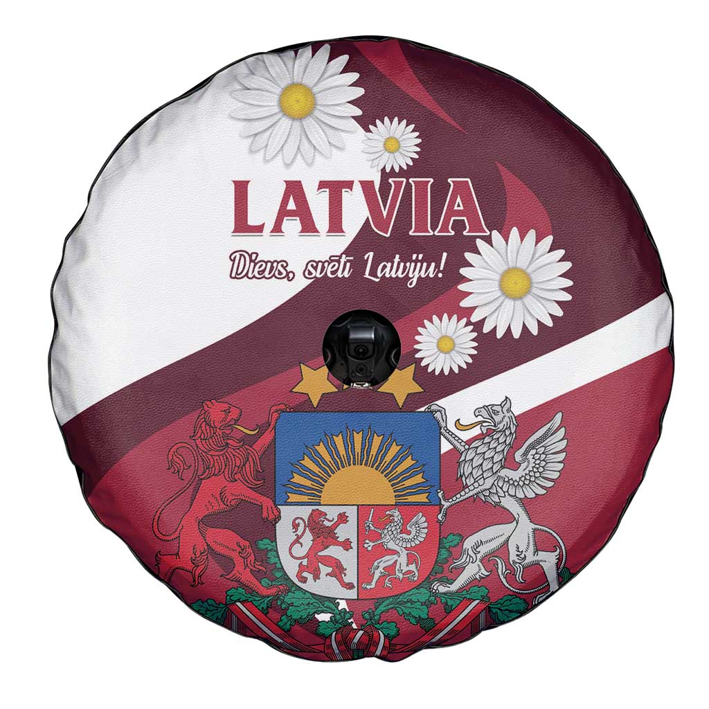 Latvia Spare Tire Cover Dievs sveti Latviju - Wonder Print Shop