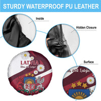 Latvia Spare Tire Cover Dievs sveti Latviju - Wonder Print Shop