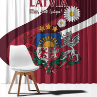 Latvia Window Curtain Dievs sveti Latviju - Wonder Print Shop