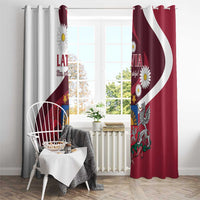 Latvia Window Curtain Dievs sveti Latviju - Wonder Print Shop