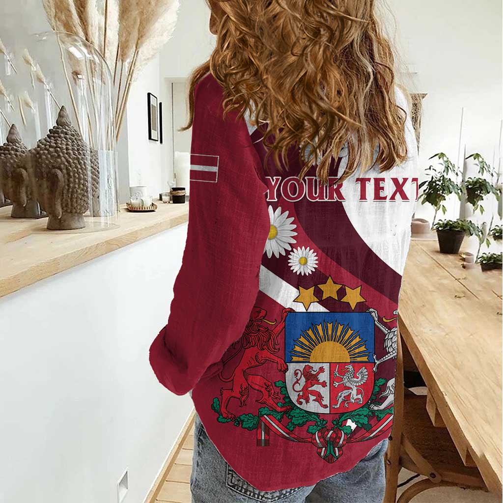Personalized Latvia Women Casual Shirt Dievs sveti Latviju - Wonder Print Shop