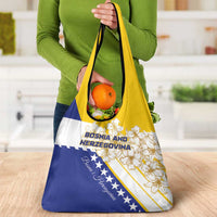 Bosnia and Herzegovina Grocery Bag Stars With Golden Lily