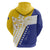 Personalized Bosnia and Herzegovina Hoodie Stars With Golden Lily - Wonder Print Shop