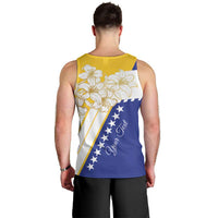Personalized Bosnia and Herzegovina Men Tank Top Stars With Golden Lily - Wonder Print Shop