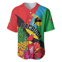 Personalised Barbuda Baseball Jersey Frigate Bird Tropical Style