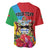 Personalised Barbuda Baseball Jersey Frigate Bird Tropical Style