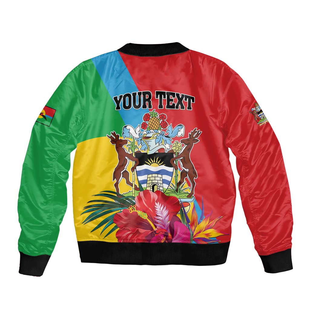 Personalised Barbuda Bomber Jacket Frigate Bird Tropical Style