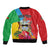 Personalised Barbuda Bomber Jacket Frigate Bird Tropical Style
