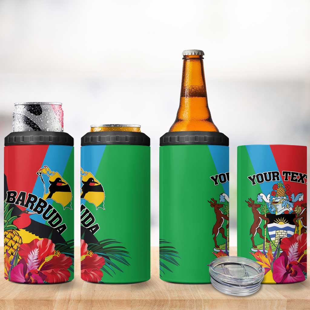 Personalised Barbuda 4 in 1 Can Cooler Tumbler Frigate Bird Tropical Style