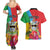 Personalised Barbuda Couples Matching Summer Maxi Dress and Hawaiian Shirt Frigate Bird Tropical Style