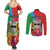 Personalised Barbuda Couples Matching Summer Maxi Dress and Long Sleeve Button Shirt Frigate Bird Tropical Style