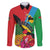 Personalised Barbuda Family Matching Long Sleeve Bodycon Dress and Hawaiian Shirt Frigate Bird Tropical Style