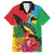 Personalised Barbuda Family Matching Off The Shoulder Long Sleeve Dress and Hawaiian Shirt Frigate Bird Tropical Style