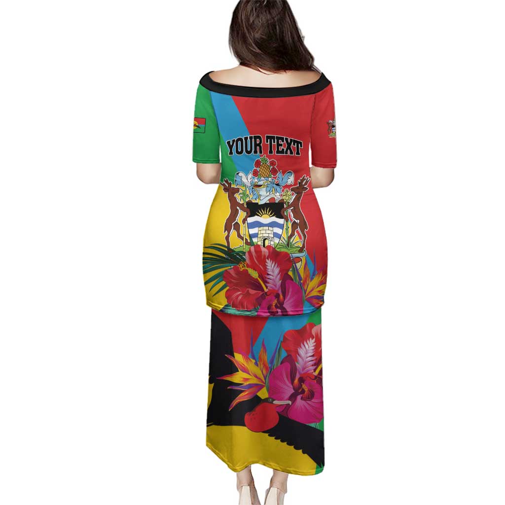 Personalised Barbuda Family Matching Puletasi and Hawaiian Shirt Frigate Bird Tropical Style