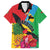 Personalised Barbuda Family Matching Short Sleeve Bodycon Dress and Hawaiian Shirt Frigate Bird Tropical Style - Wonder Print Shop