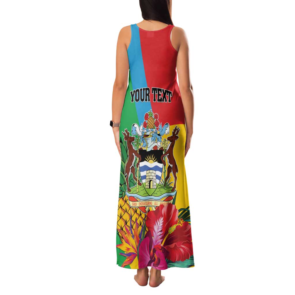Personalised Barbuda Family Matching Tank Maxi Dress and Hawaiian Shirt Frigate Bird Tropical Style - Wonder Print Shop