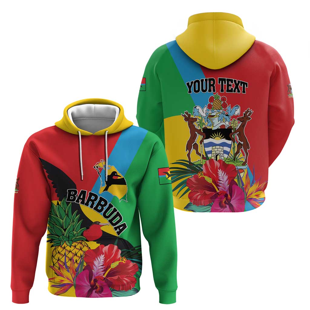Personalised Barbuda Hoodie Frigate Bird Tropical Style - Wonder Print Shop