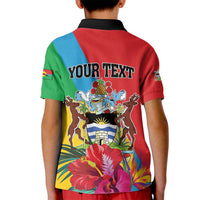 Personalised Barbuda Kid Polo Shirt Frigate Bird Tropical Style - Wonder Print Shop