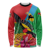 Personalised Barbuda Long Sleeve Shirt Frigate Bird Tropical Style - Wonder Print Shop