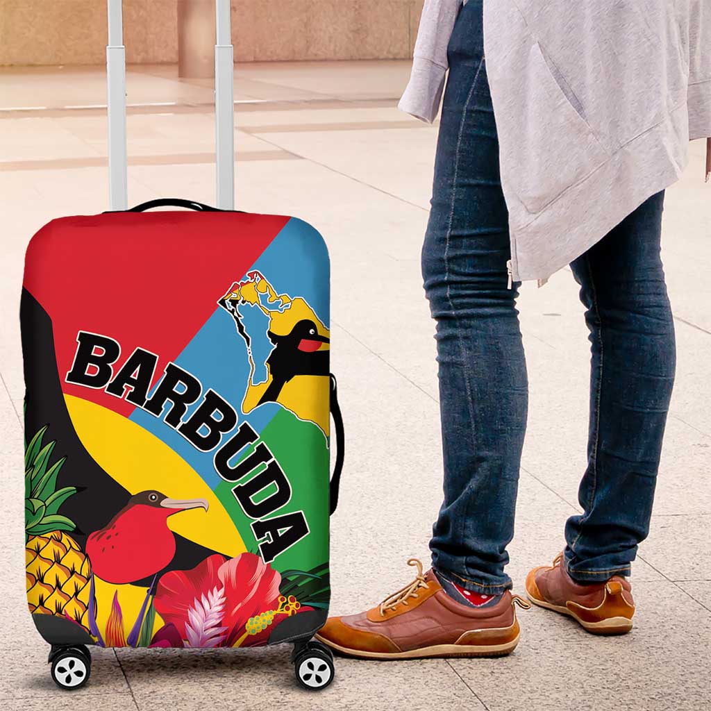 Barbuda Luggage Cover Frigate Bird Tropical Style - Wonder Print Shop