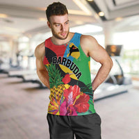 Personalised Barbuda Men Tank Top Frigate Bird Tropical Style - Wonder Print Shop