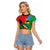 Personalised Barbuda Raglan Cropped T Shirt Frigate Bird Tropical Style - Wonder Print Shop