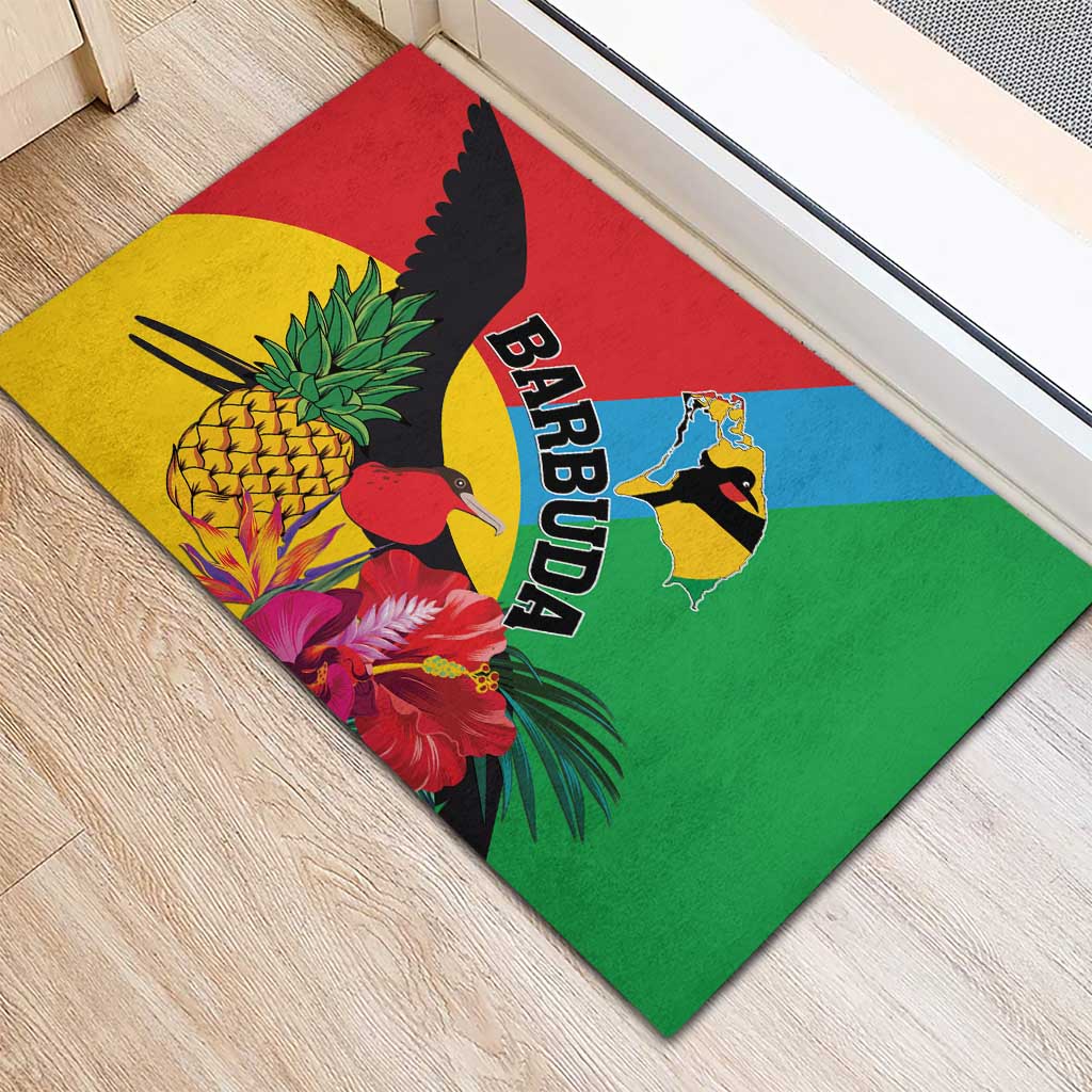 Barbuda Rubber Doormat Frigate Bird Tropical Style - Wonder Print Shop