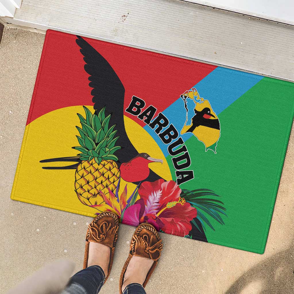 Barbuda Rubber Doormat Frigate Bird Tropical Style - Wonder Print Shop