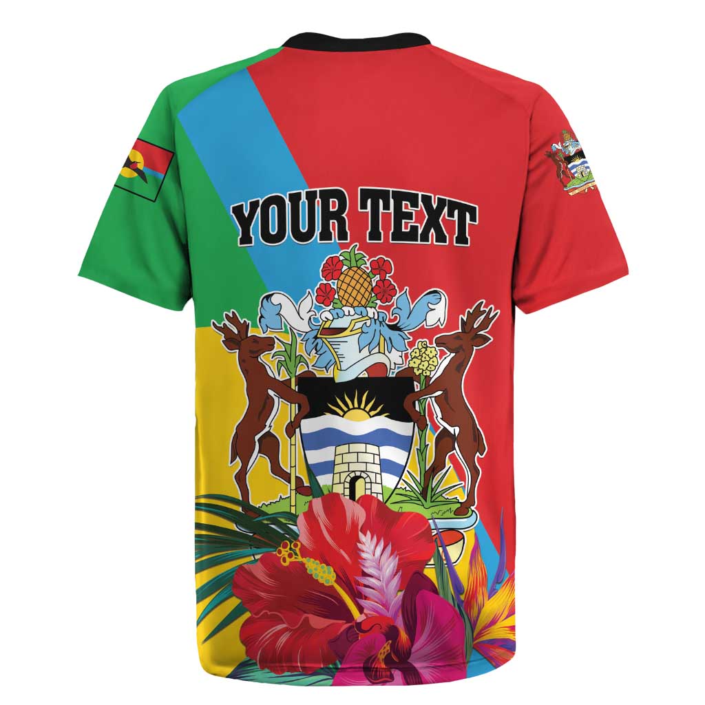 Personalised Barbuda Rugby Jersey Frigate Bird Tropical Style - Wonder Print Shop