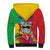 Personalised Barbuda Sherpa Hoodie Frigate Bird Tropical Style - Wonder Print Shop