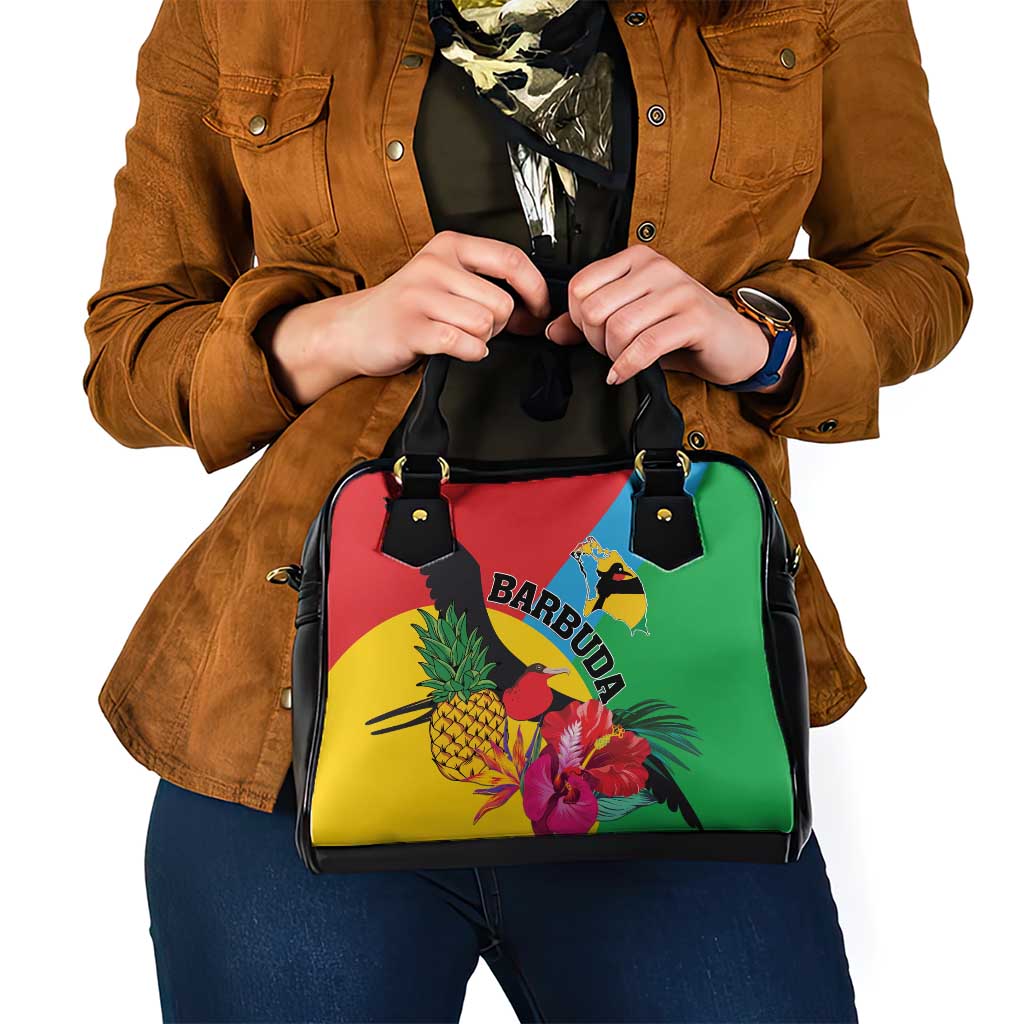 Barbuda Shoulder Handbag Frigate Bird Tropical Style - Wonder Print Shop