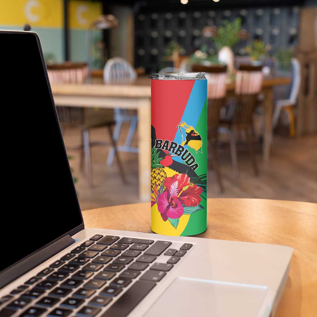 Personalised Barbuda Skinny Tumbler Frigate Bird Tropical Style - Wonder Print Shop