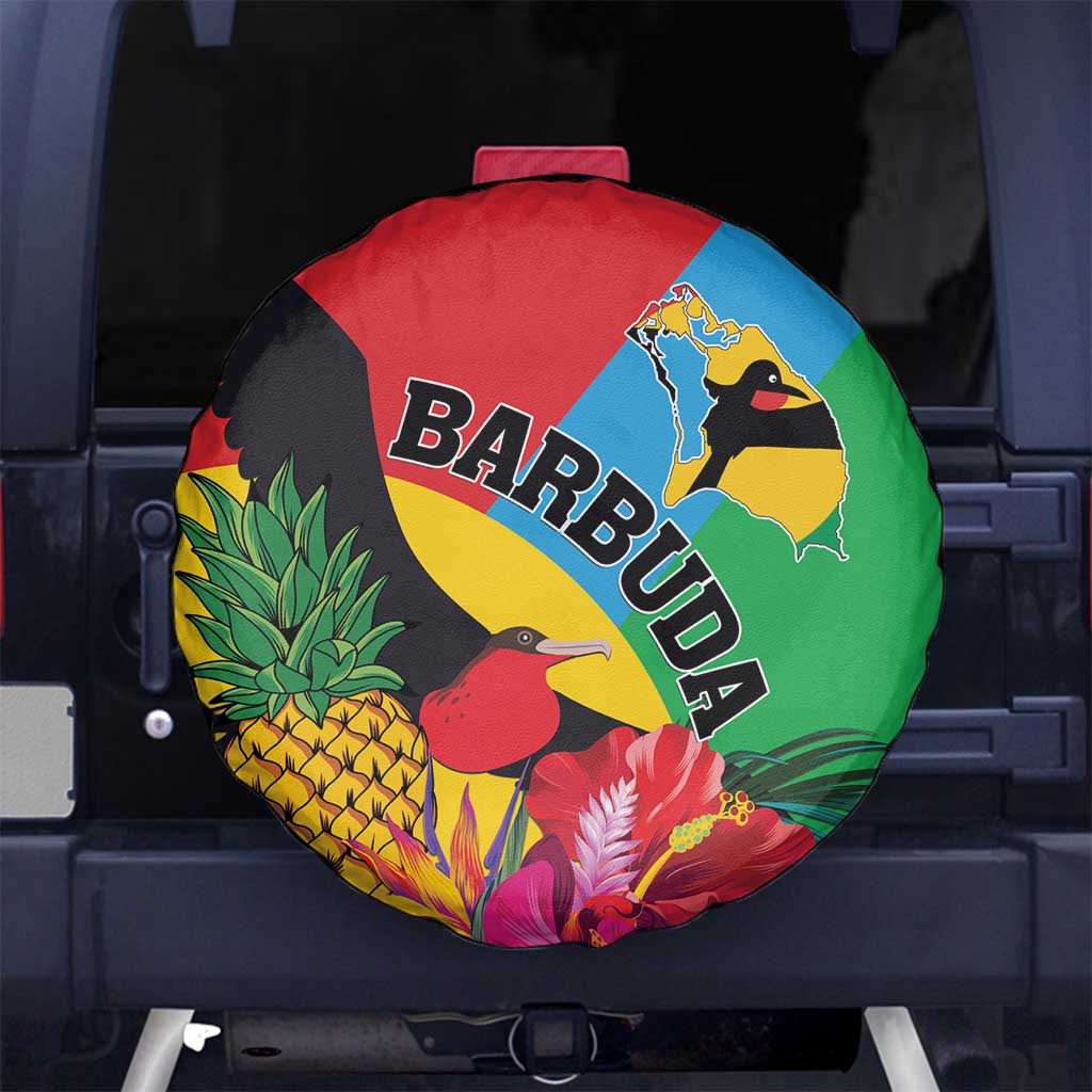 Barbuda Spare Tire Cover Frigate Bird Tropical Style - Wonder Print Shop