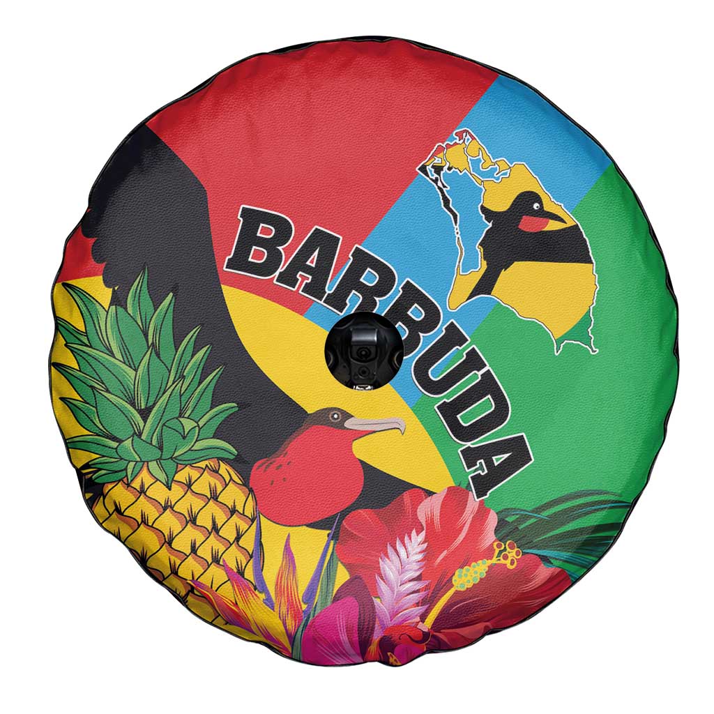Barbuda Spare Tire Cover Frigate Bird Tropical Style - Wonder Print Shop