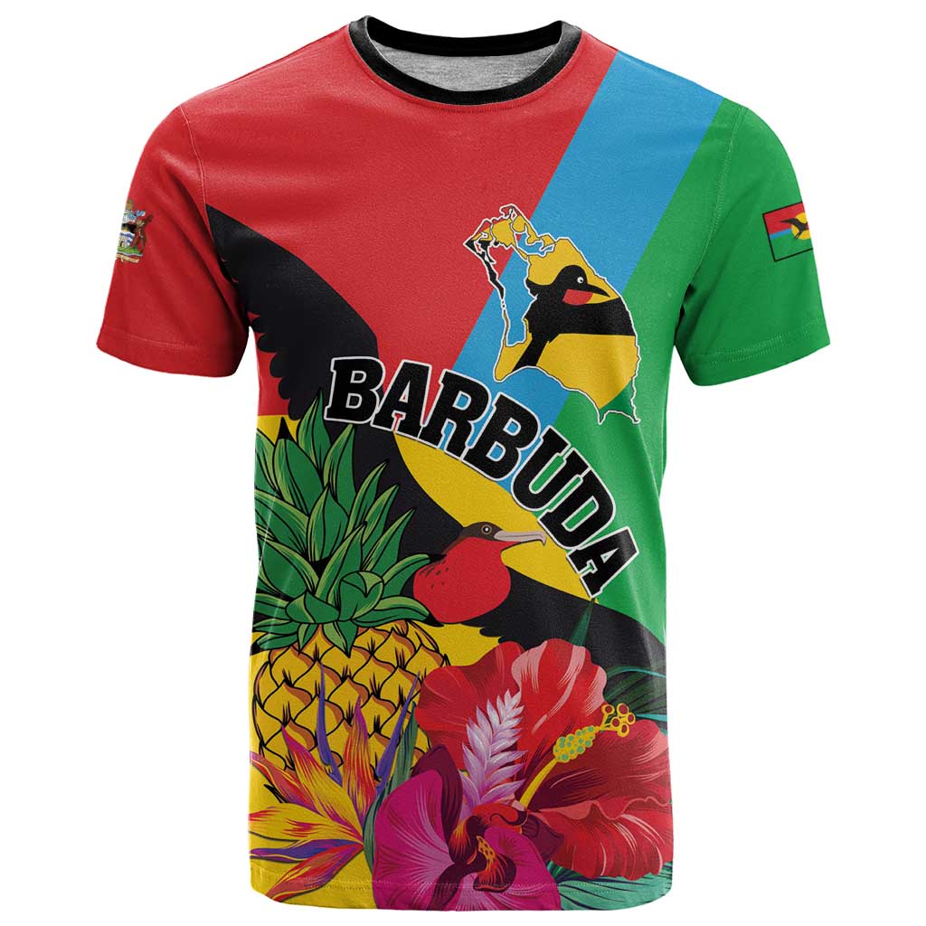Personalised Barbuda T Shirt Frigate Bird Tropical Style - Wonder Print Shop
