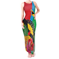 Personalised Barbuda Tank Maxi Dress Frigate Bird Tropical Style - Wonder Print Shop