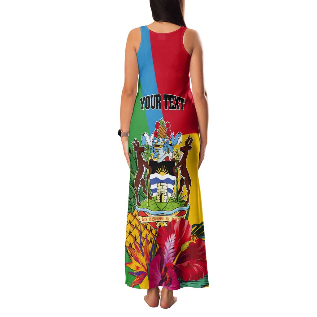Personalised Barbuda Tank Maxi Dress Frigate Bird Tropical Style - Wonder Print Shop