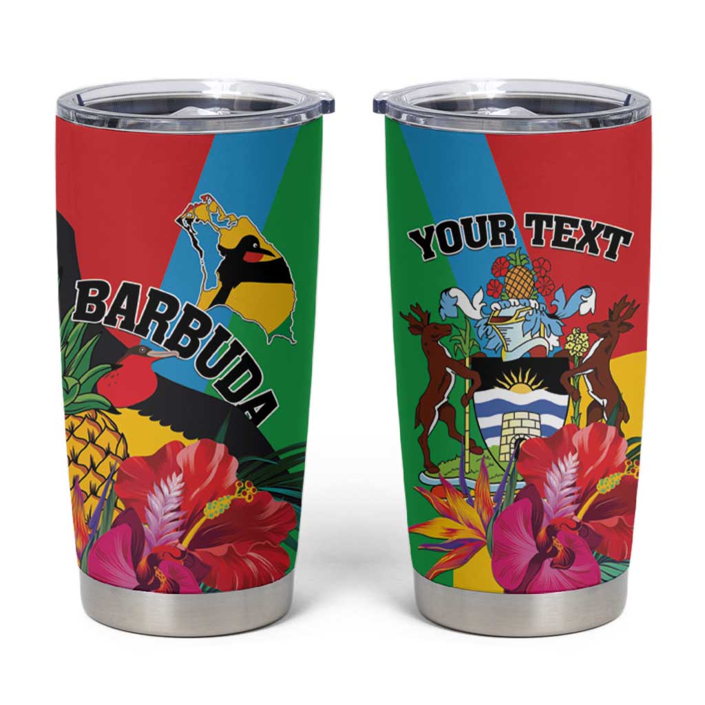 Personalised Barbuda Tumbler Cup Frigate Bird Tropical Style - Wonder Print Shop